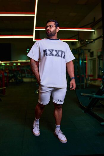 AXXII Contrast Rib Graphic Tee