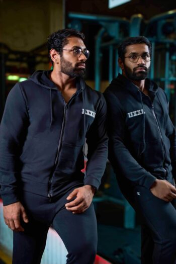 AXXII Black Zip-Up Hoodie